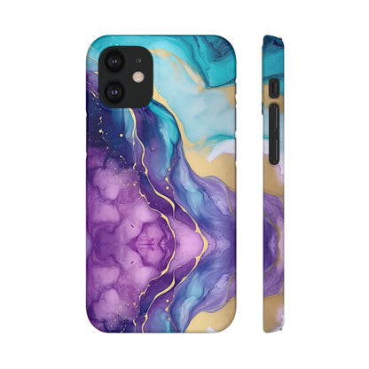 Cee L Colourful Marble Mobile Phone Case Purple