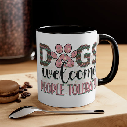 Cee L Dog Welcome Print Mug Colour Choice Mothers Day Gifts for Her