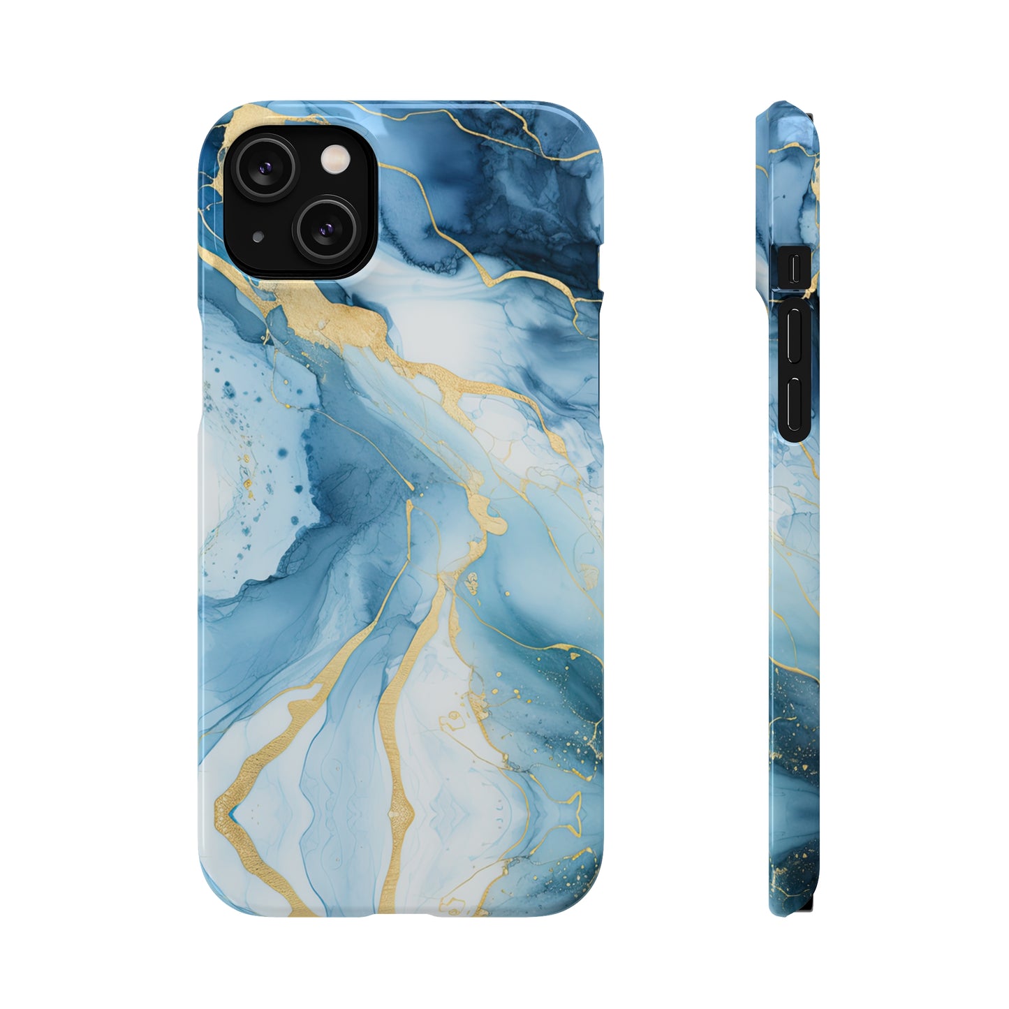 Cee L Colourful Marble Mobile Phone Case Blue