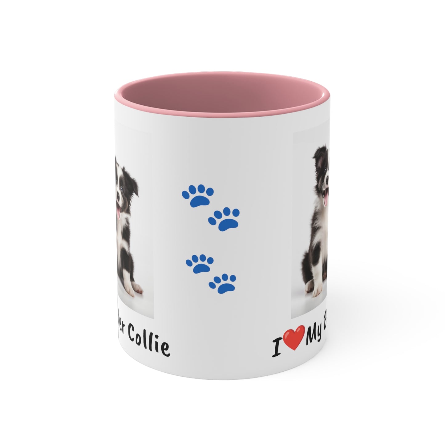 Border Collie Puppy Pet Mug Name Custom Dog Mug Dog Coffee Cup Personalized Pet Mugs Dog Mom Mug Dad Mug New Dog Mug Mothers Day