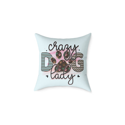 Square Poly Canvas Pillow Dog Lovers