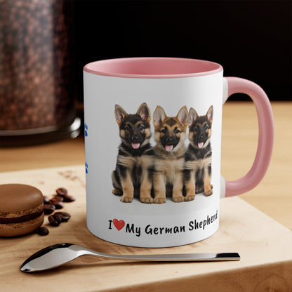 German Shepherd Puppy Pet Mug Name Custom Dog Mug Dog Coffee Cup Personalized Pet Mugs Dog Mom Mug Dad Mug New Dog Mug Mothers Day