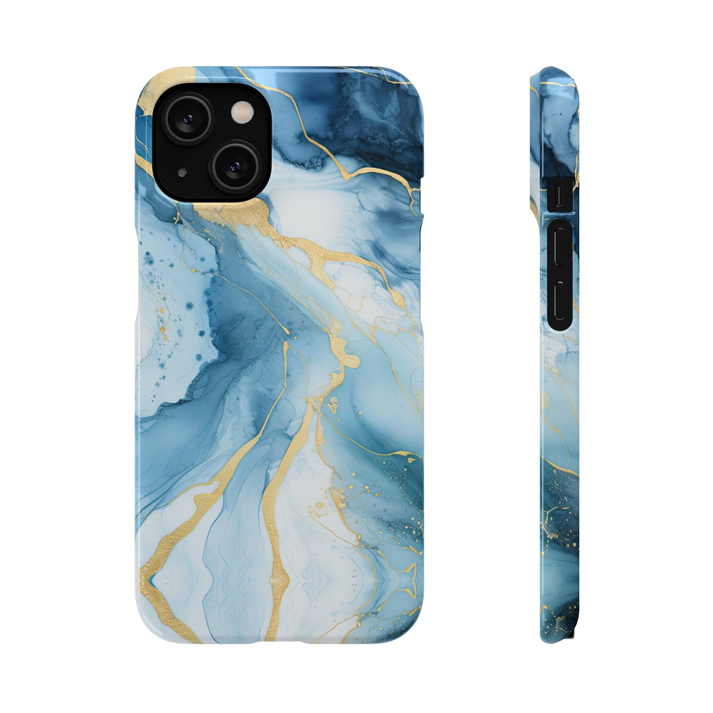 Cee L Colourful Marble Mobile Phone Case Blue