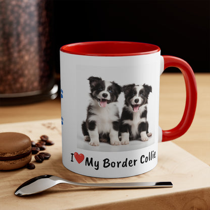 Border Collie Puppy Pet Mug Name Custom Dog Mug Dog Coffee Cup Personalized Pet Mugs Dog Mom Mug Dad Mug New Dog Mug Mothers Day