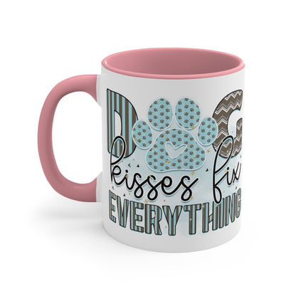 Cee L Dog Kisses Paw Print Mug Colour Choice Mothers Day Gifts for Her