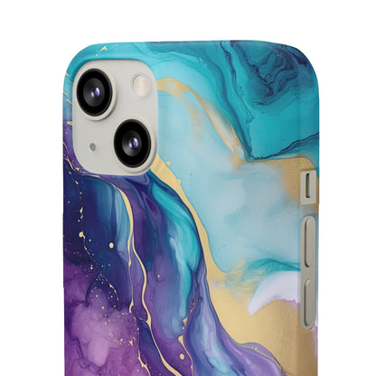 Cee L Colourful Marble Mobile Phone Case Purple