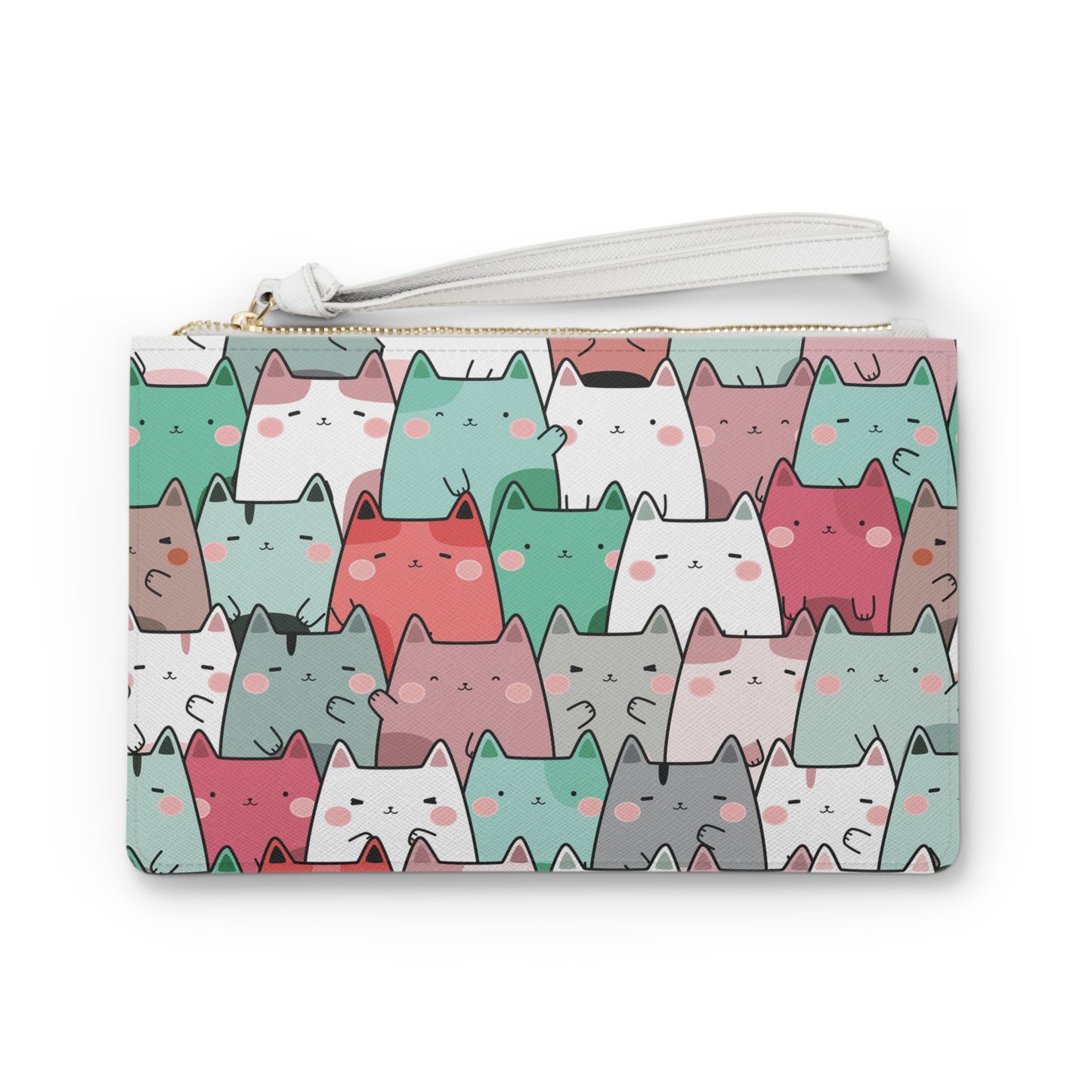 Cee L Clutch Bag Pastel Cats