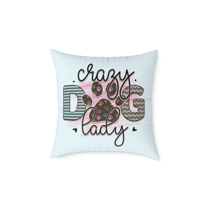 Square Poly Canvas Pillow Dog Lovers