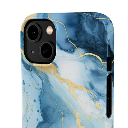 Cee L Colourful Marble Mobile Phone Case Blue