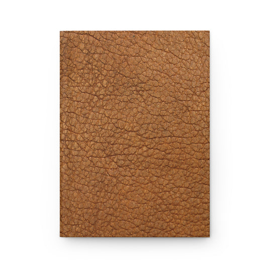 Copy of Hardcover Journal Faux Leather Print Brown