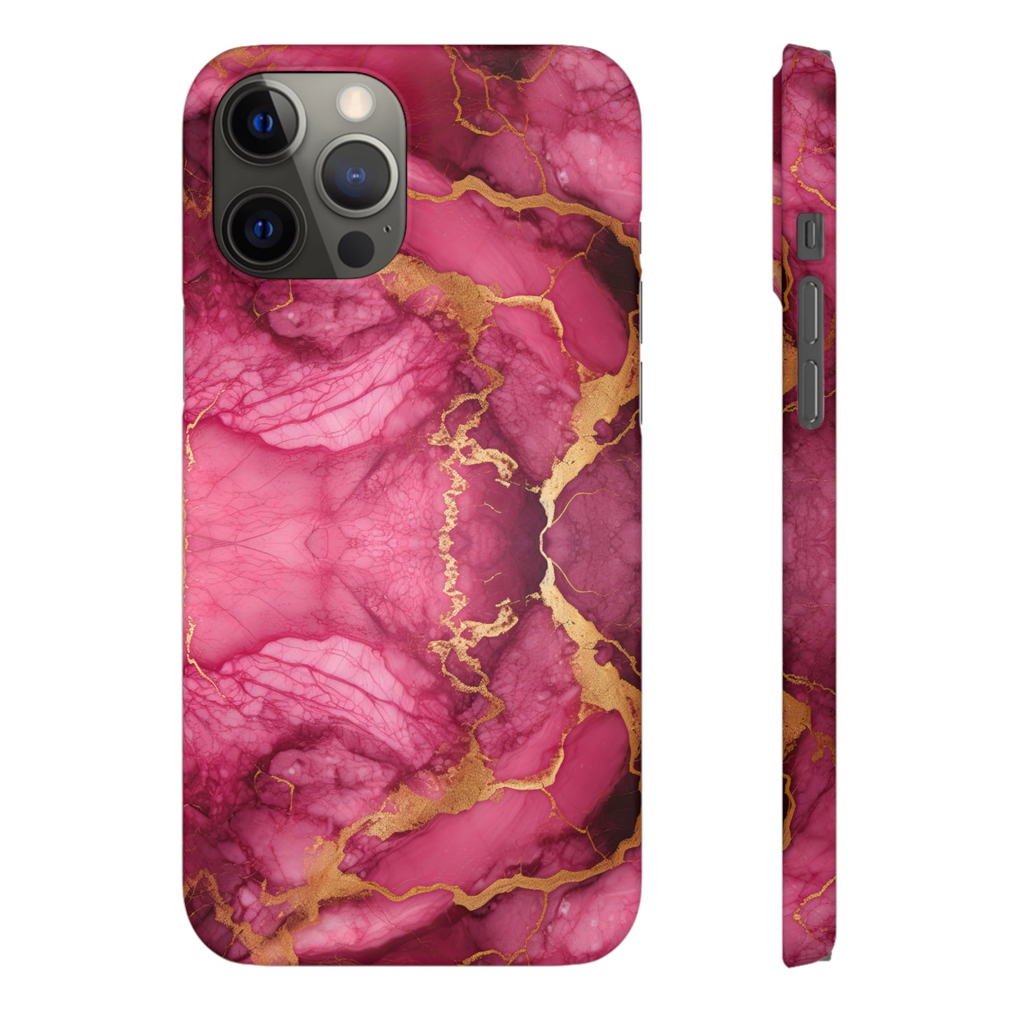 Cee L Colourful Marble Mobile Phone Case Pink