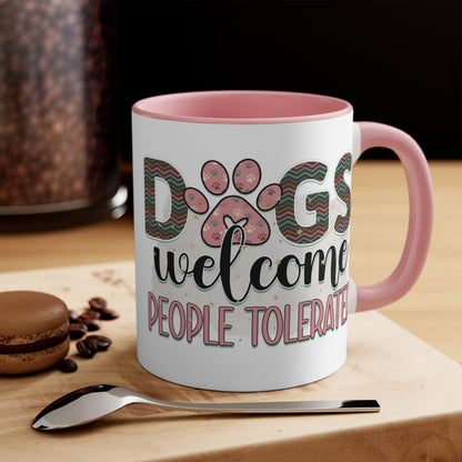 Cee L Dog Welcome Print Mug Colour Choice Mothers Day Gifts for Her