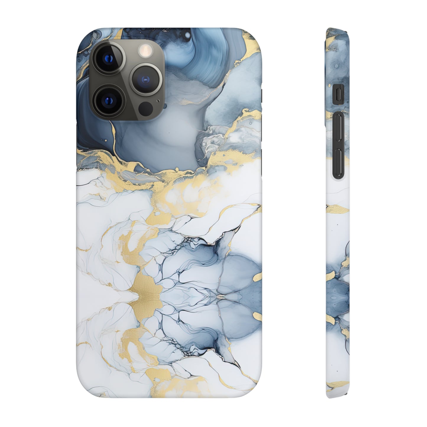 Cee L Colourful Marble Mobile Phone Case Blue