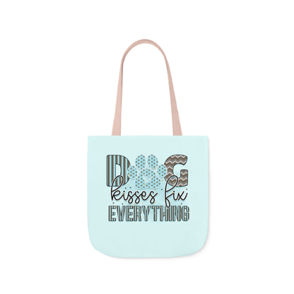 Canvas Tote Bag Dog Lover Dog Kisses