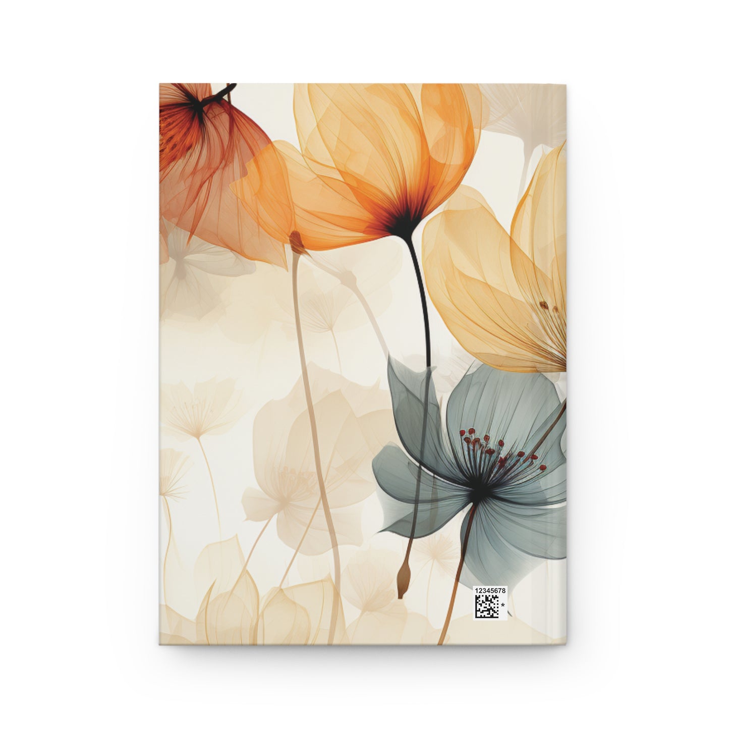 Hardcover Journal Pastel Poppies