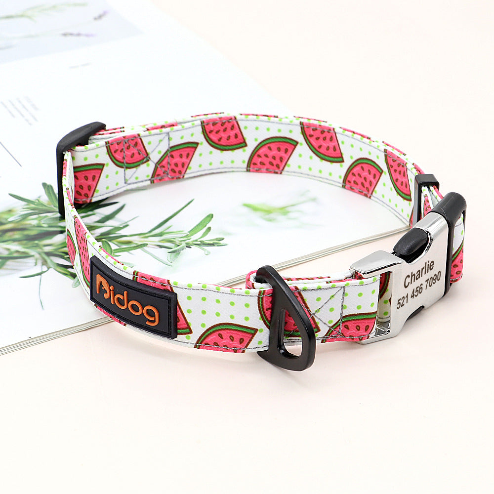 Dog Collar with Custom Engraving Personalised