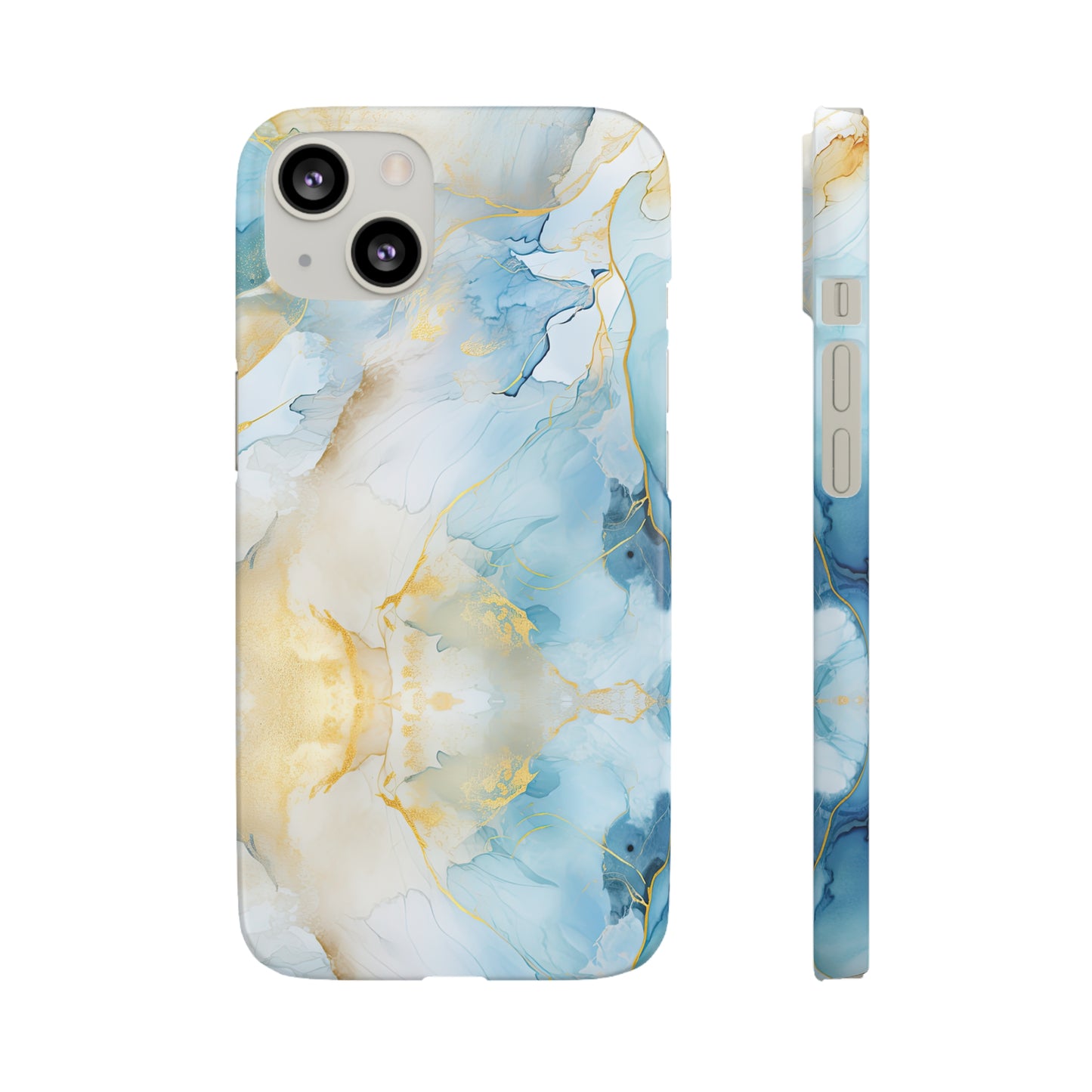 Cee L Colourful Marble Mobile Phone Case Blue