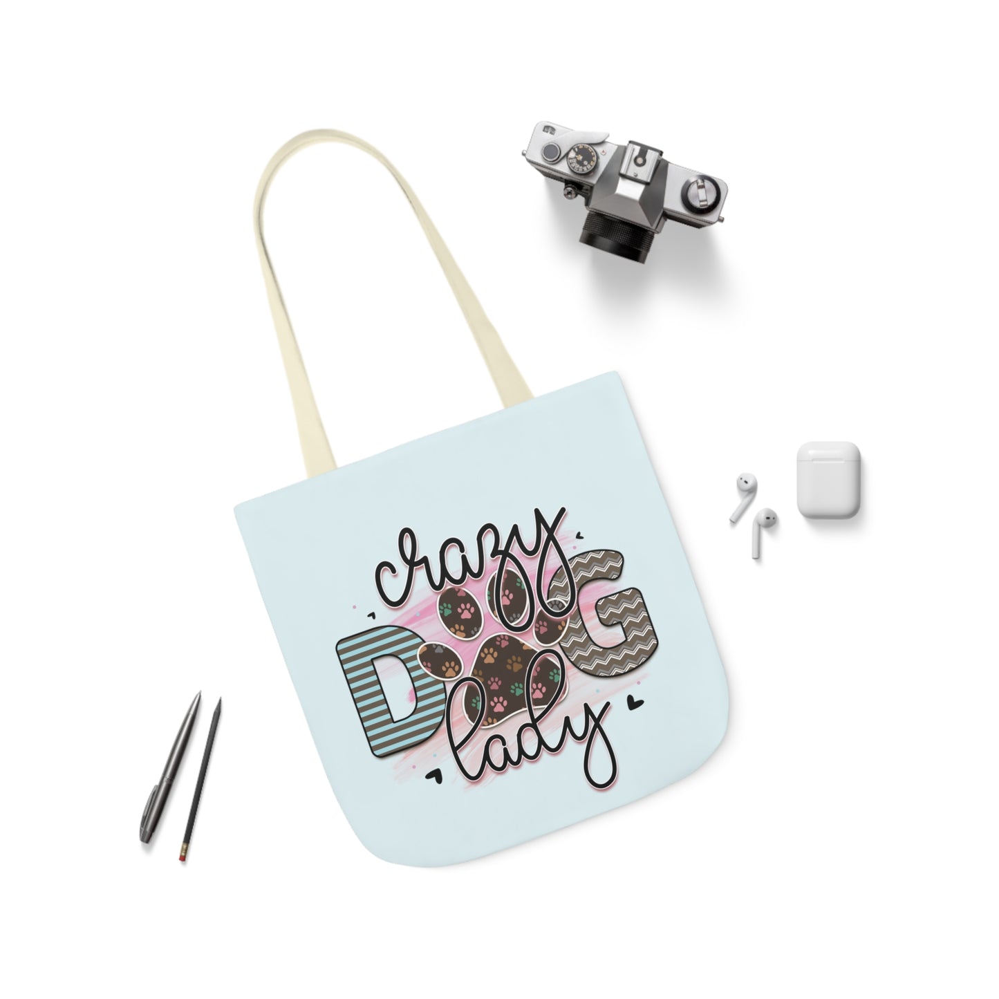 Canvas Tote Bag Gifts for Dog Lover Crazy Dog Lady