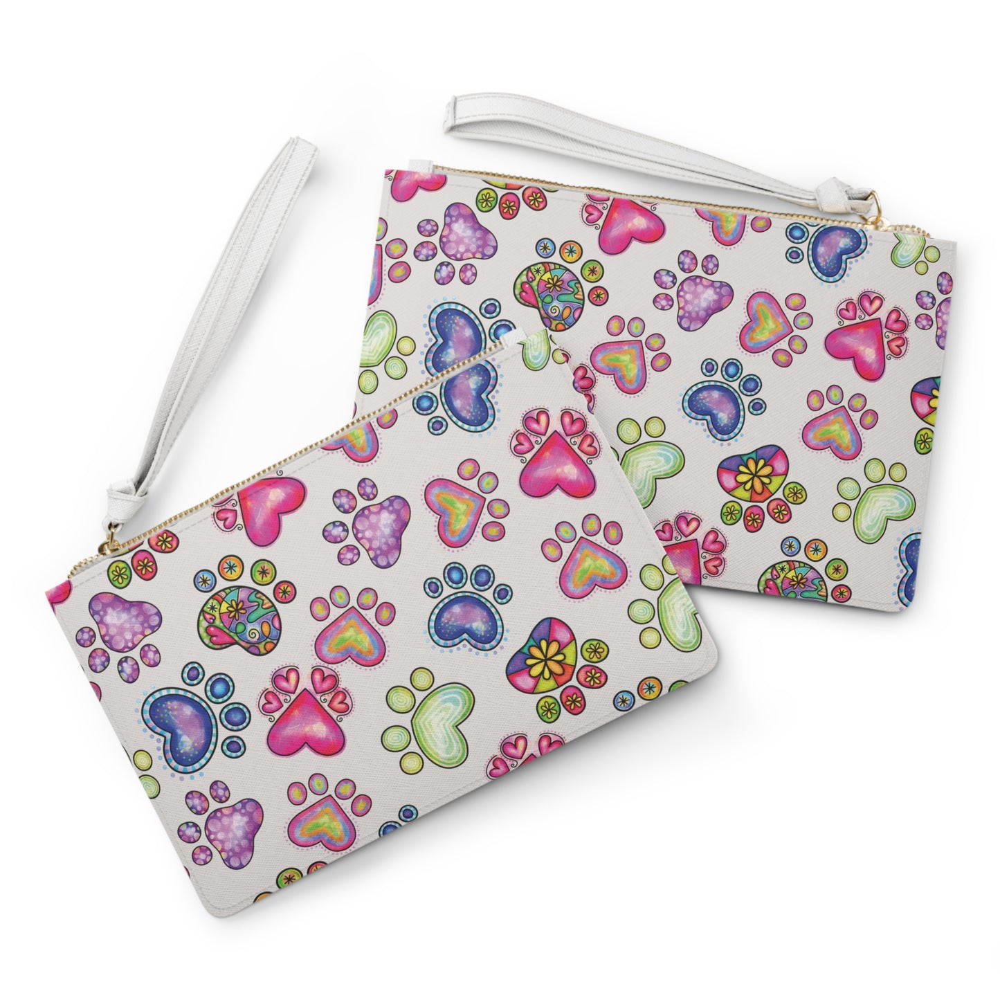 Clutch Bag Dog Paw Print