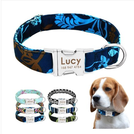 Pet Dog Name Collar Custom Dog Collar Lettering