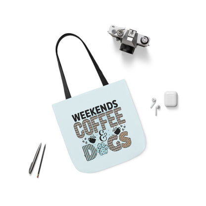 Canvas Tote Bag Dog Lover Designs