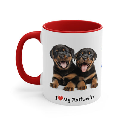 Rottweiler Puppy Pet Mug Name Custom Dog Mug Dog Coffee Cup