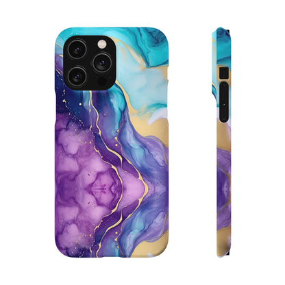 Cee L Colourful Marble Mobile Phone Case Purple