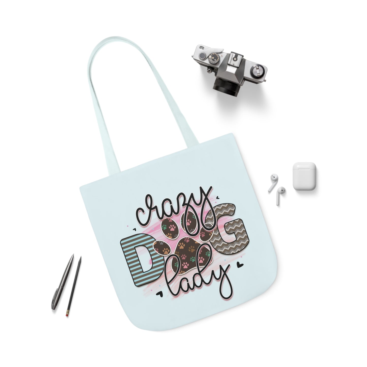 Canvas Tote Bag Gifts for Dog Lover Crazy Dog Lady