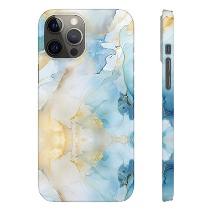 Cee L Colourful Marble Mobile Phone Case Blue