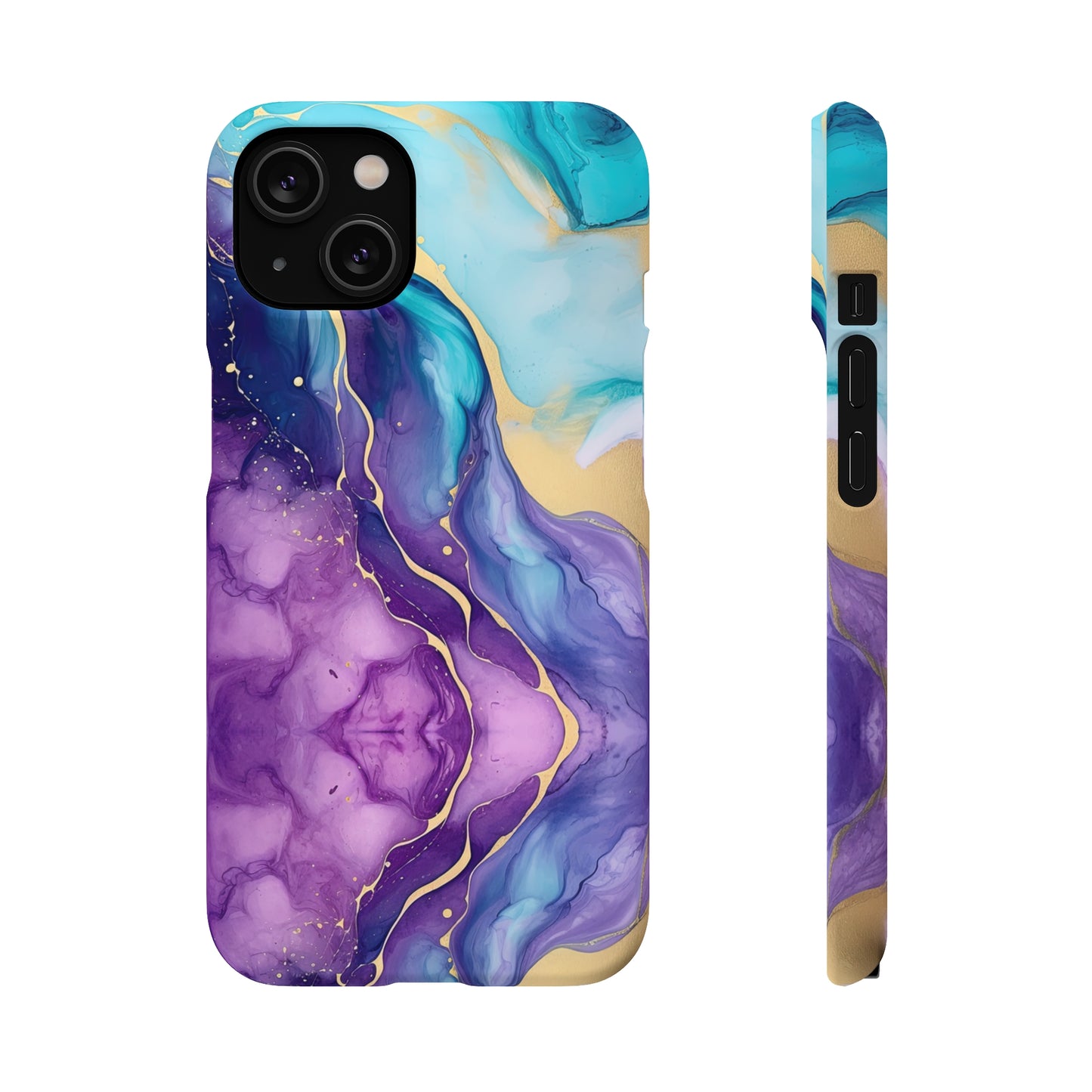 Cee L Colourful Marble Mobile Phone Case Purple