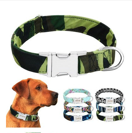 Pet Dog Name Collar Custom Dog Collar Lettering