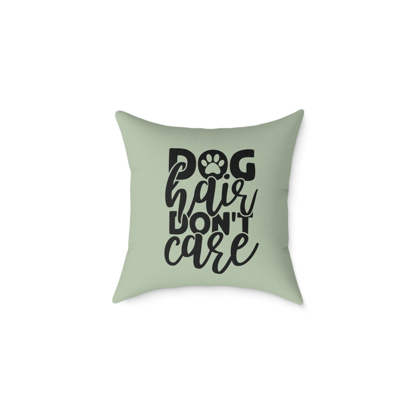 Square Poly Canvas Pillow Dog Lovers