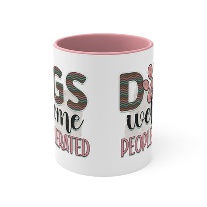 Cee L Dog Welcome Print Mug Colour Choice Mothers Day Gifts for Her