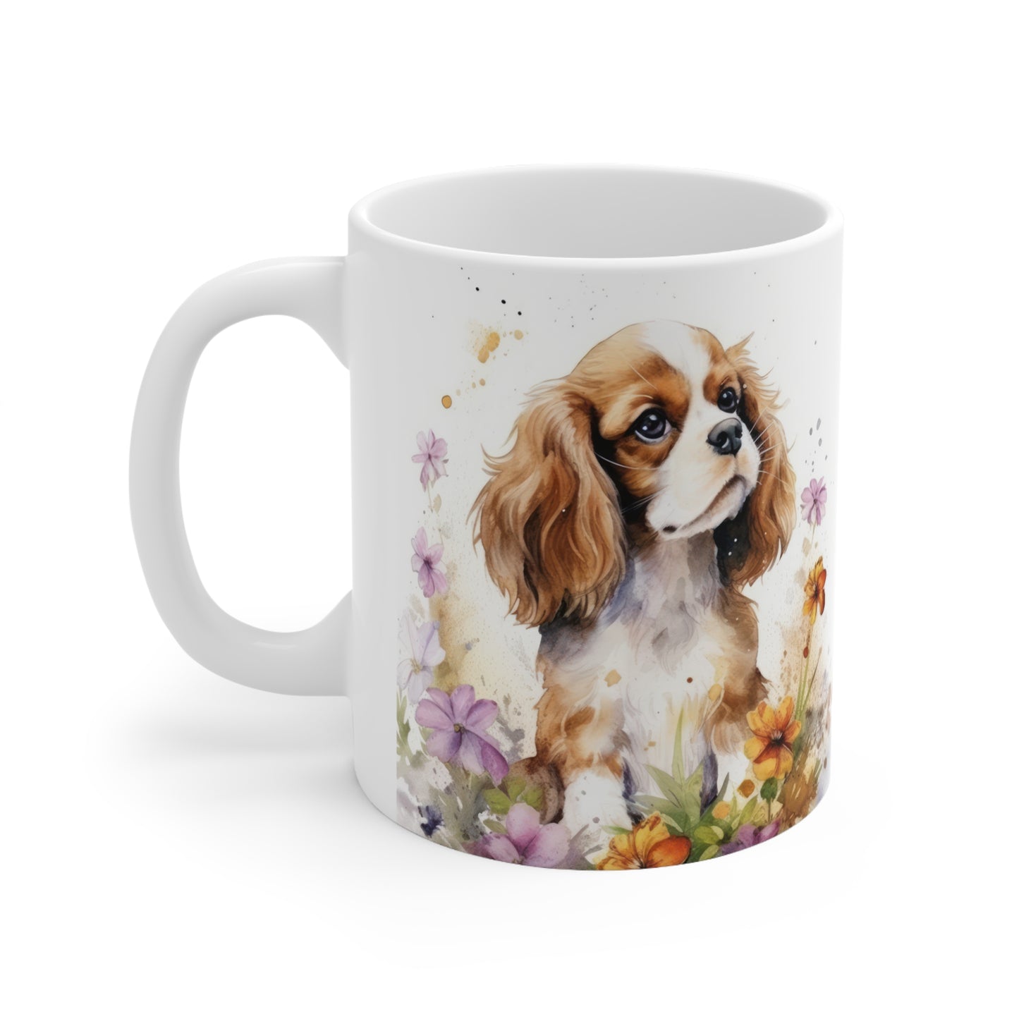 Cavalier Floral Mug Ceramic