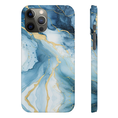 Cee L Colourful Marble Mobile Phone Case Blue