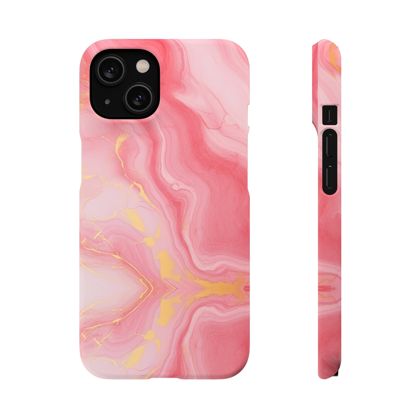 Cee L Colourful Marble Mobile Phone Case Pink