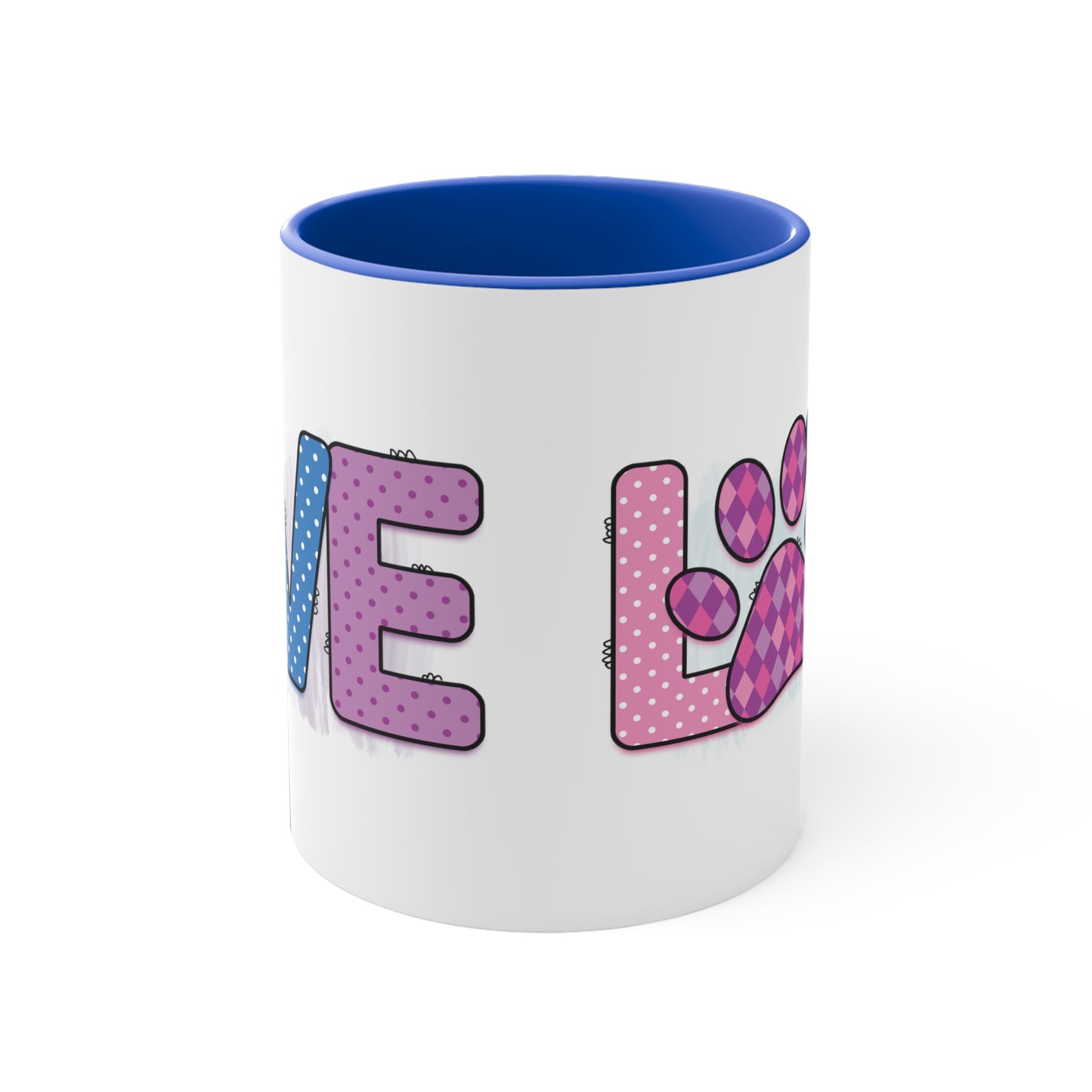 Cee L Dog Love  Print Mug Colour Choice Mothers Day Gifts for Her