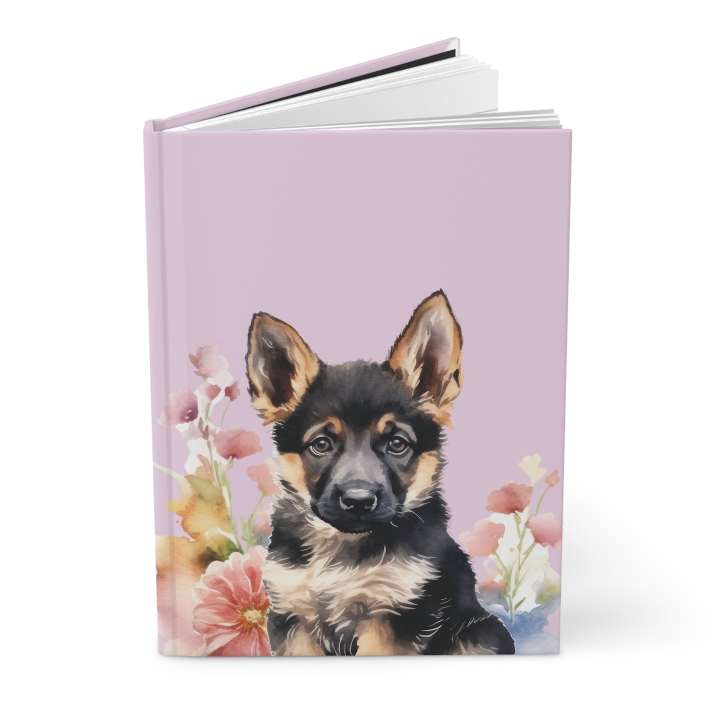 Hardcover Journal German Shepherd Puppy