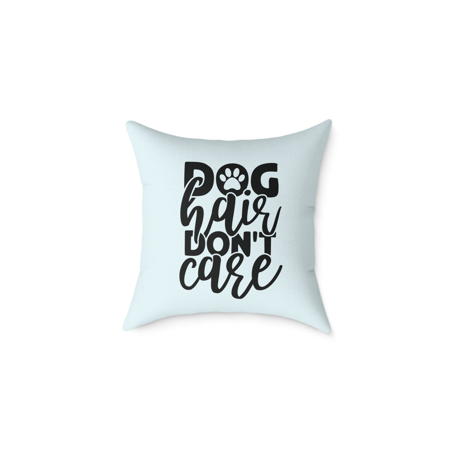 Square Poly Canvas Pillow Dog Lovers