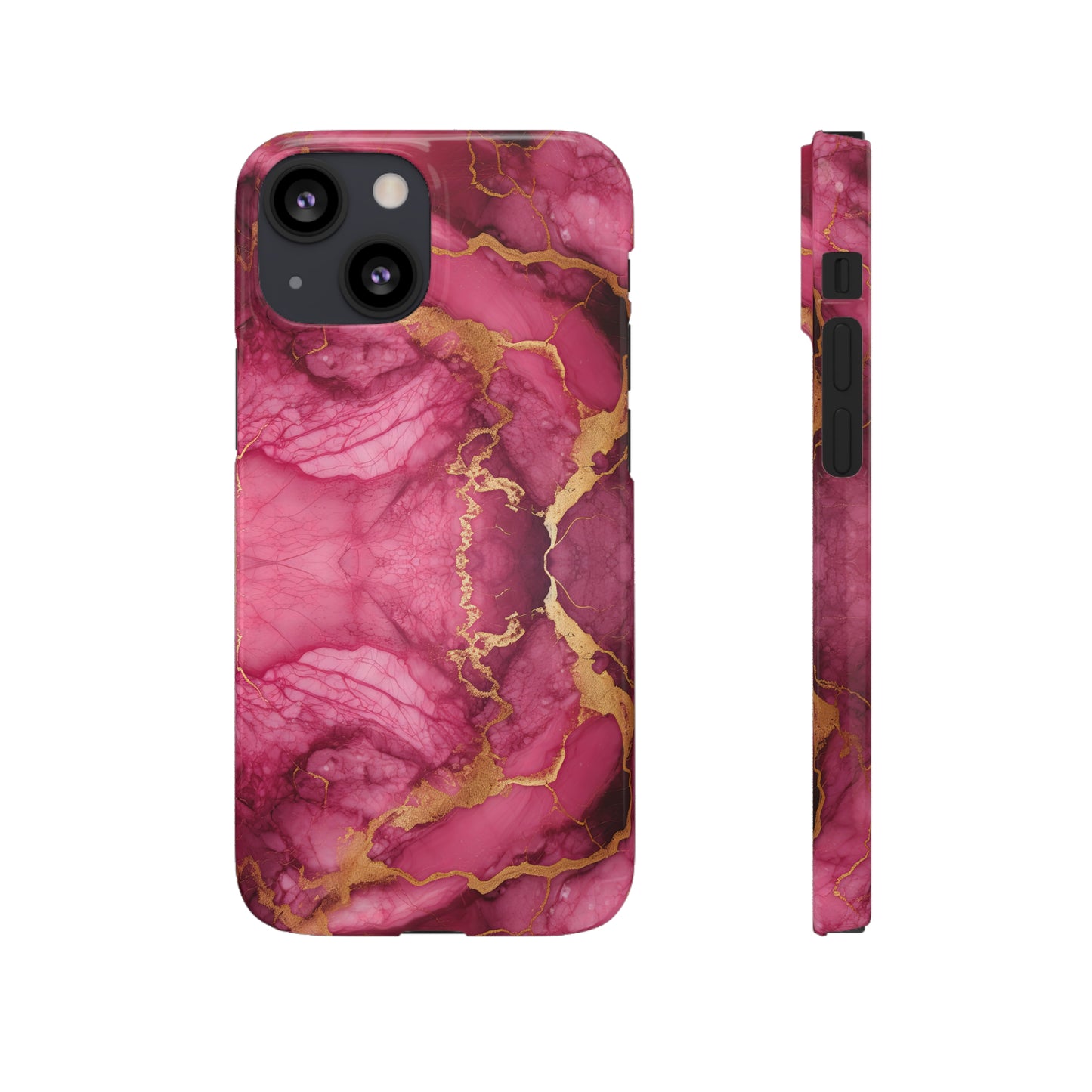 Cee L Colourful Marble Mobile Phone Case Pink