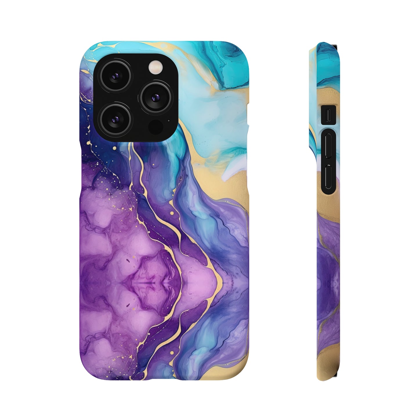 Cee L Colourful Marble Mobile Phone Case Purple