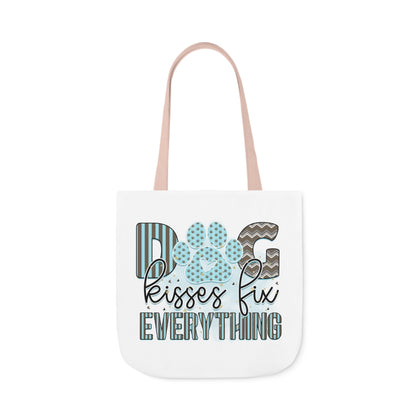 Canvas Tote Bag Dog Lover Dog Kisses