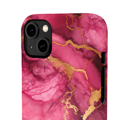 Cee L Colourful Marble Mobile Phone Case Pink