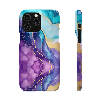 Cee L Colourful Marble Mobile Phone Case Purple