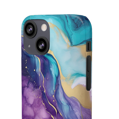 Cee L Colourful Marble Mobile Phone Case Purple