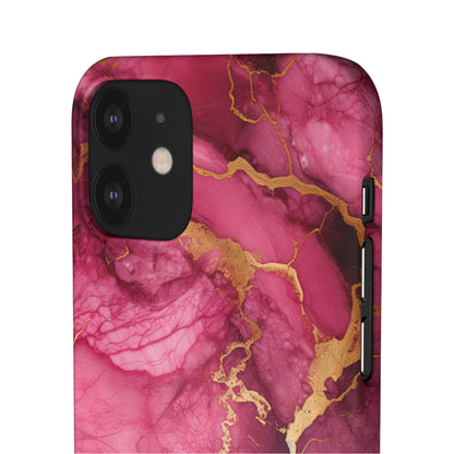 Cee L Colourful Marble Mobile Phone Case Pink