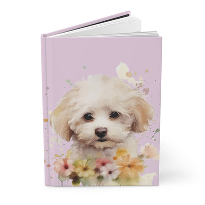 Hardcover Journal Poodle Puppy