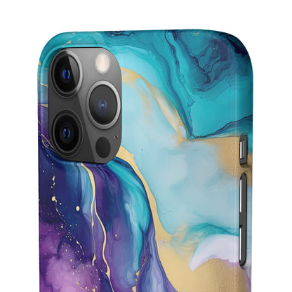 Cee L Colourful Marble Mobile Phone Case Purple