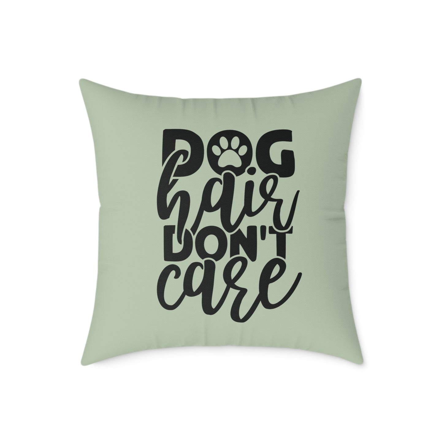 Square Poly Canvas Pillow Dog Lovers