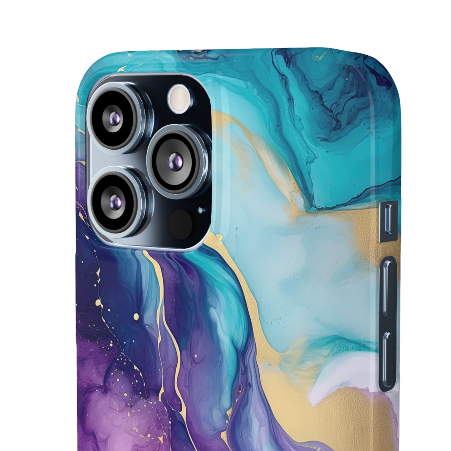 Cee L Colourful Marble Mobile Phone Case Purple